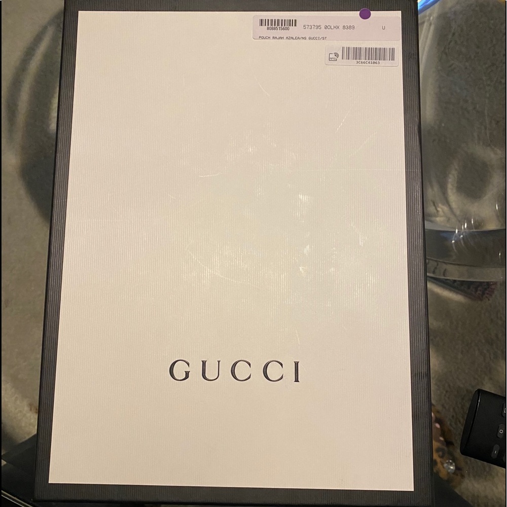 Gucci Rajah Azalea Pouch Tags Box and Dust Bag